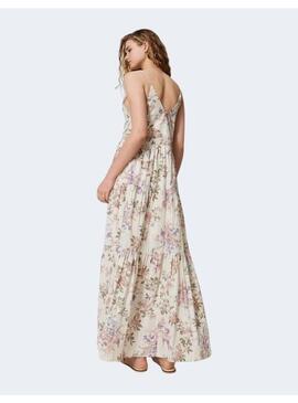 Vestido twinset flores tirantes mujer