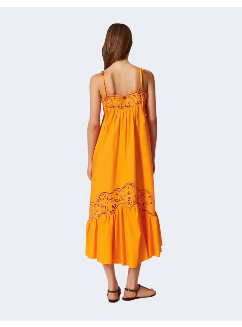Vestido twinset tirantes blanco mujer