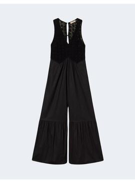 Vestido twinset negro para mujer