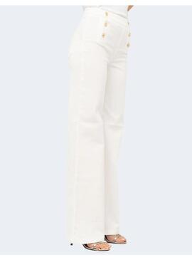 Jean twinset blanco para mujer