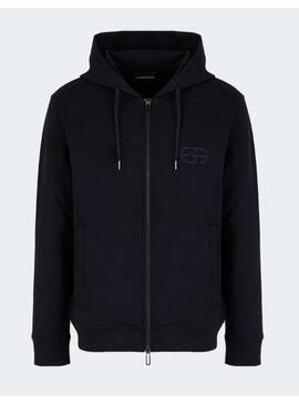 Sudadera Hood Zip EA Navy